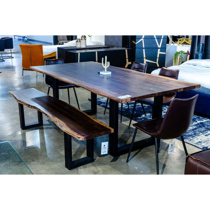 Lemay Iron Trestle Dining Table Union Rustic Size: 30" H x 79" L x 39" W