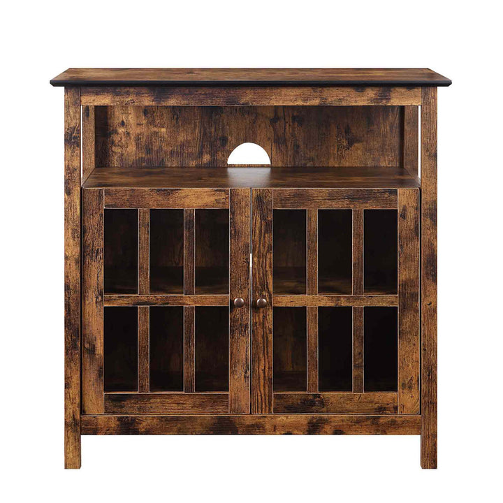 Bamard 40" TV Stand with Storage Cabinets Beachcrest Home™ Color: Barnwood