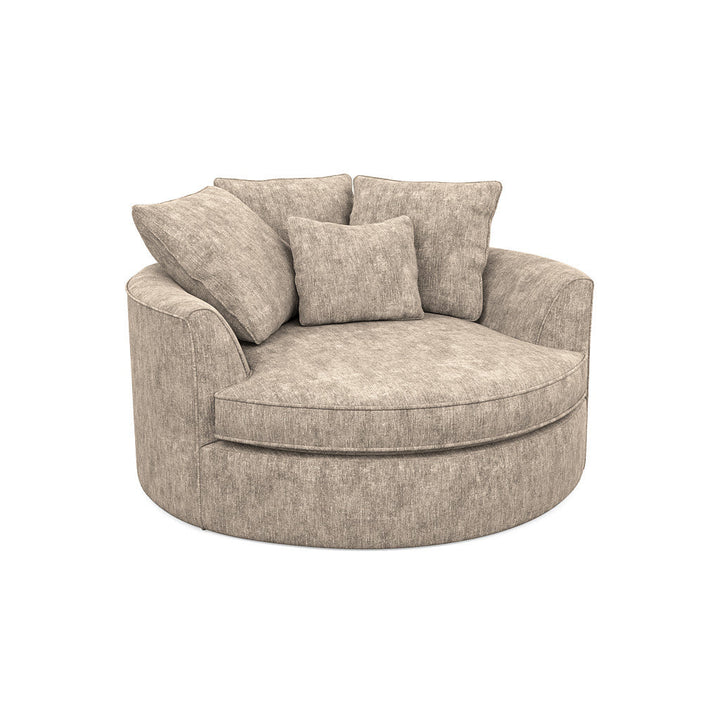 Ashonte Anjuan 61" Wide Polyester Barrel Chair Wade Logan® Fabric: Hill Beach