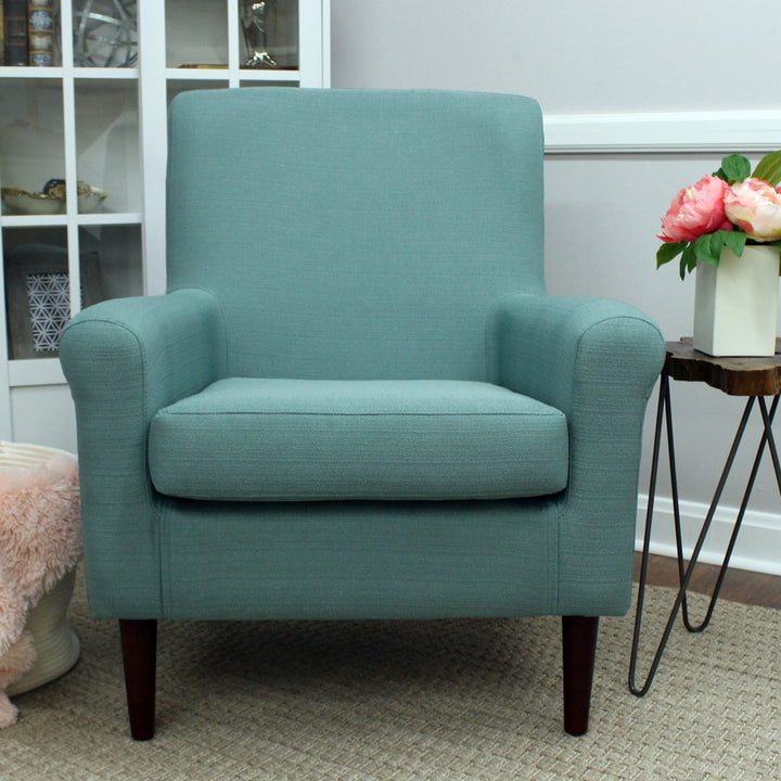 Ronald 28" Wide Armchair Andover Mills™ Leg Color: Black Fabric OR Leather Type: Spa Green
