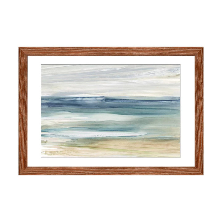 Ocean Breeze by Carol Robinson Painting Print The Twillery Co.® Size: 16" H x 24" W x 1" D Format: Natural Wood Framed Paper, Mat Included: White
