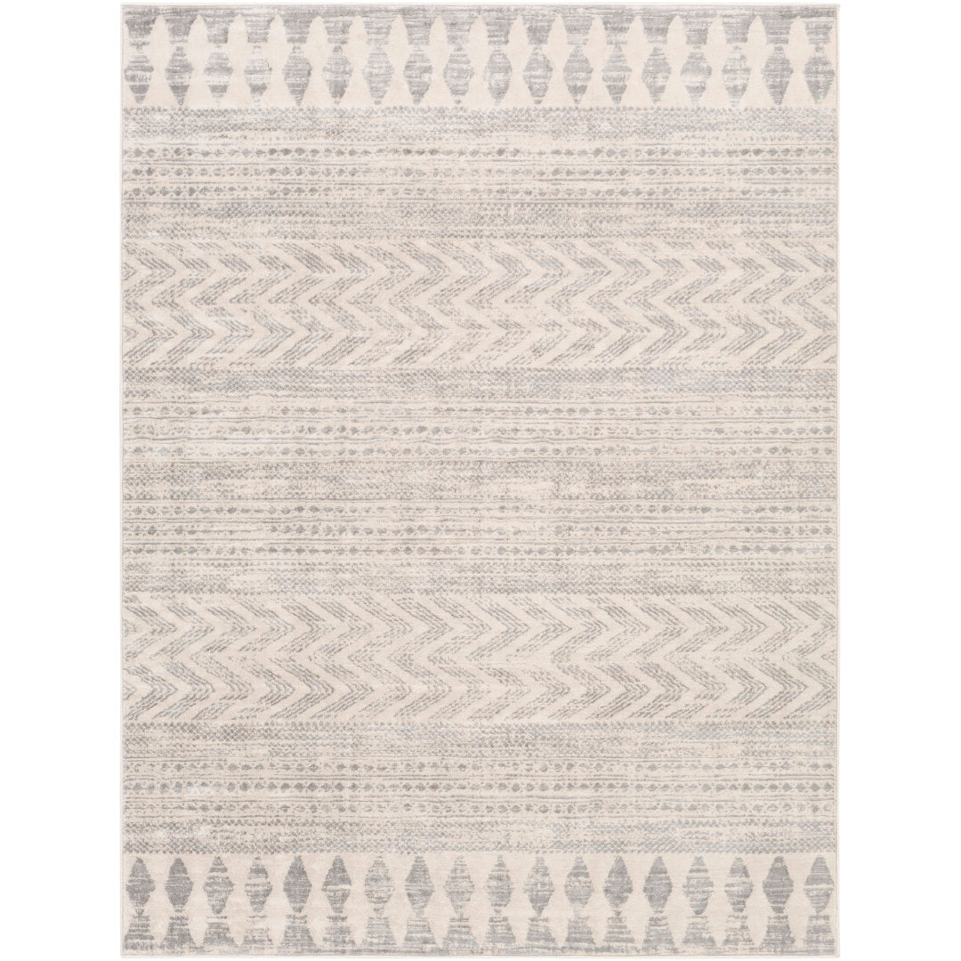 Herrod Geometric Gray/Taupe Area Rug Zipcode Design™ Rug Size: Rectangle 2' x 3'