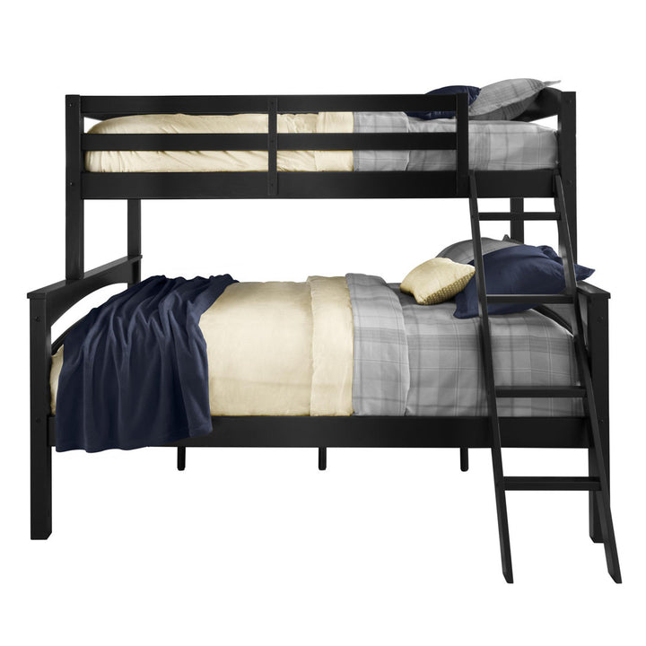 Barnett Twin over Full Bunk Bed Isabelle & Max™ Bed Frame Color: Black