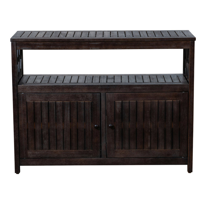 Buecker Wooden Buffet and Console Table Highland Dunes Color: Espresso