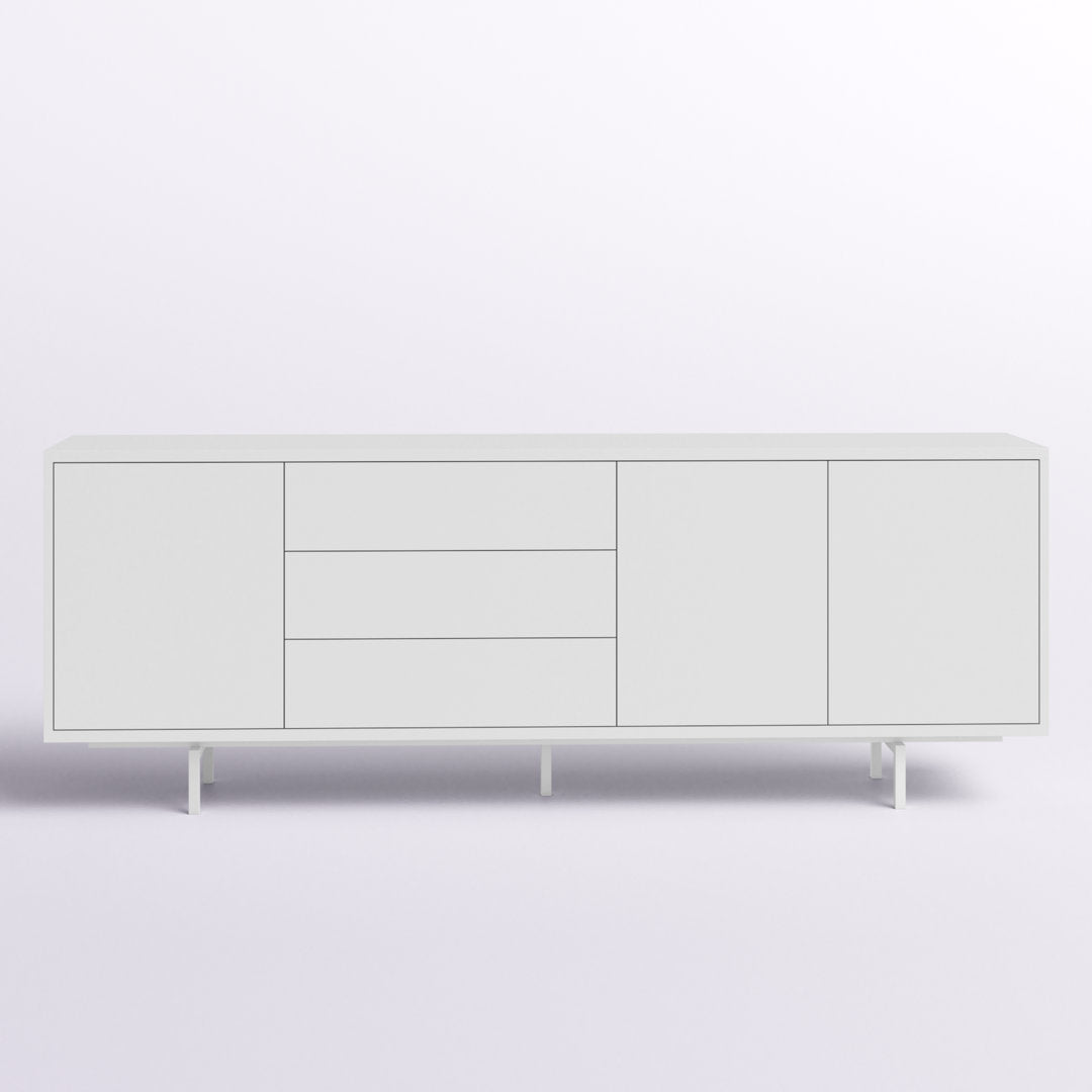 Anirvin TV Stand for TVs up to 88" Wade Logan® Color: White