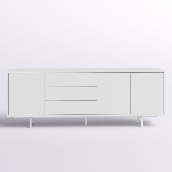 Anirvin TV Stand for TVs up to 88" Wade Logan® Color: White