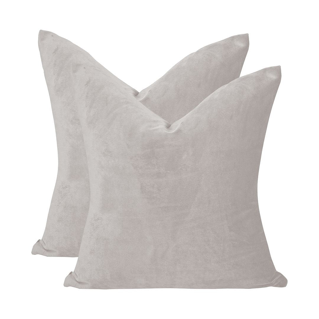 Velvet Throw Square Pillow Cover (Set of 2) Lilijan Home & Curtain Color: 16 Thistle Size: 16" x 16"
