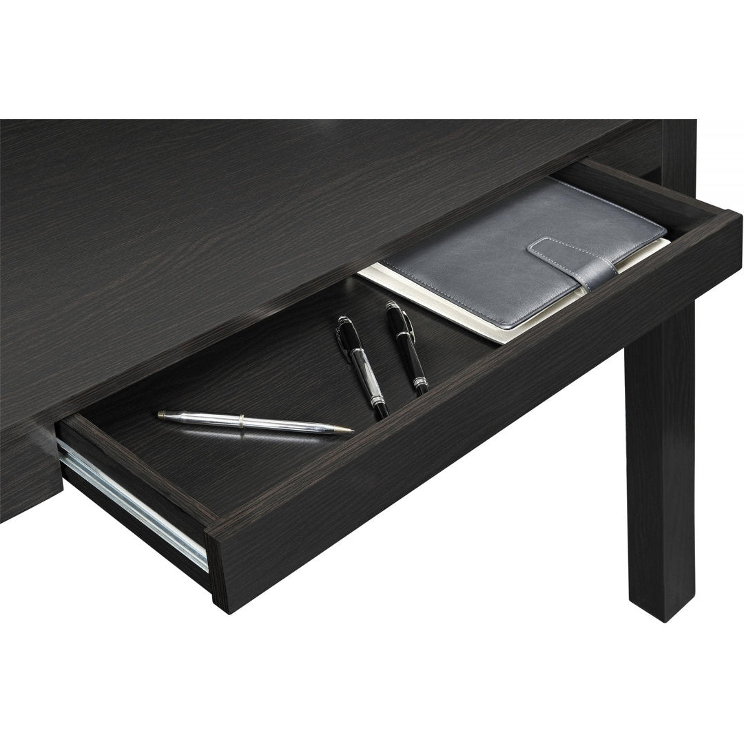 Genthner Writing Desk with Drawer Zipcode Design™ Color (Top/Frame): Black/Black