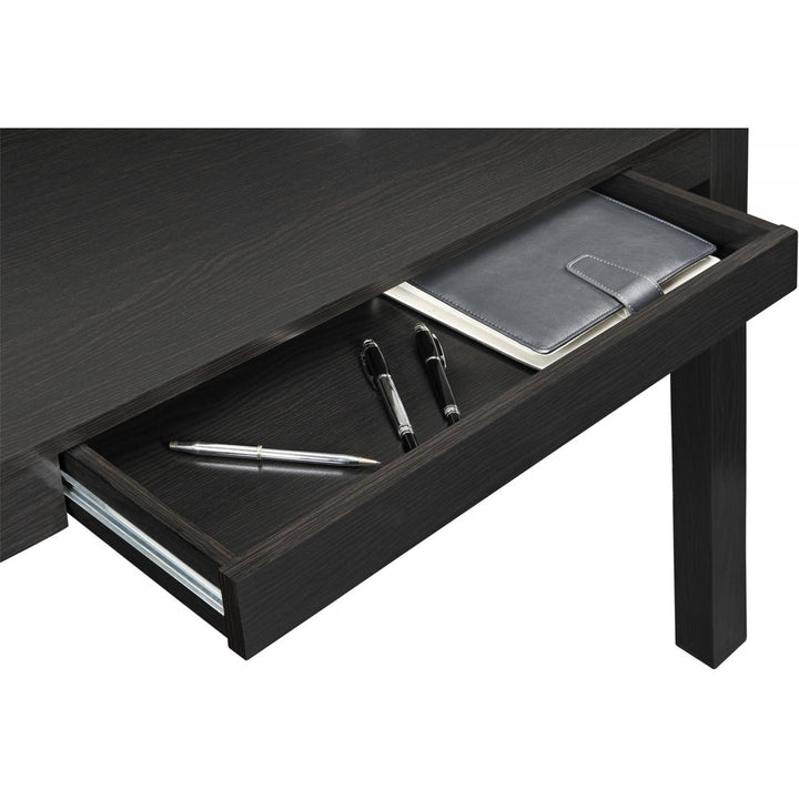 Genthner Writing Desk with Drawer Zipcode Design™ Color (Top/Frame): Black/Black