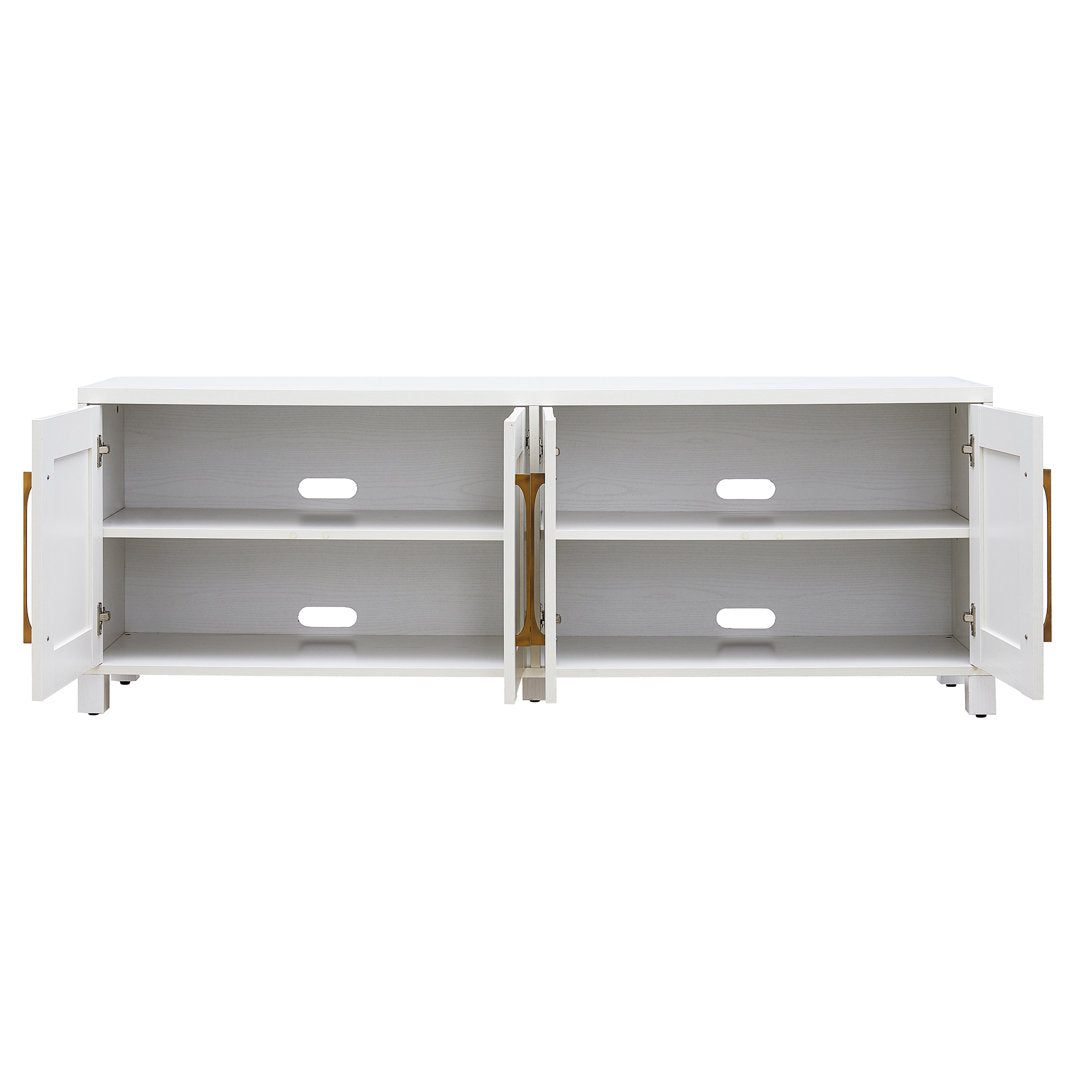 Chabot TV Stand for TVs up to 78" Latitude Run® Color: White