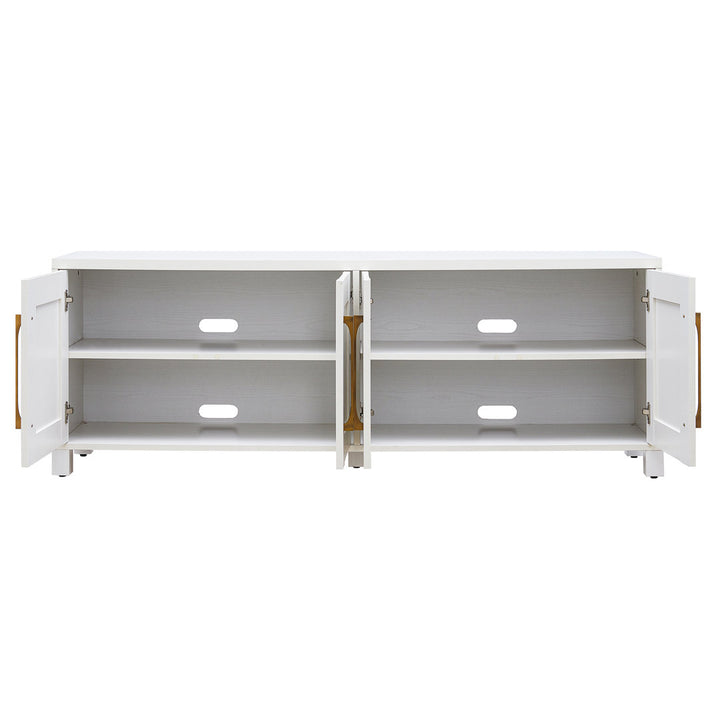 Chabot TV Stand for TVs up to 78" Latitude Run® Color: White