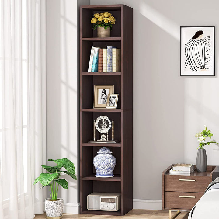 Chingford 70.87" H x 11.81" W Cube Bookcase Ebern Designs Color: Cherry