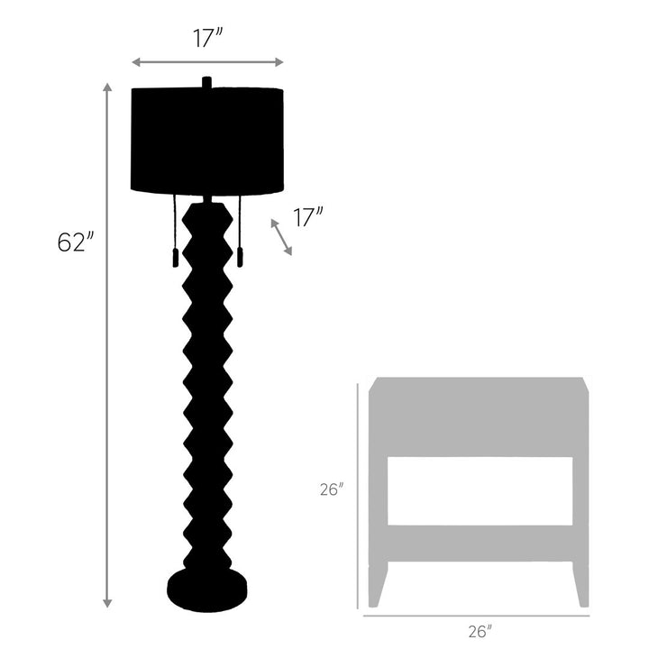 Kodi 62" Floor Lamp Willa Arlo™ Interiors