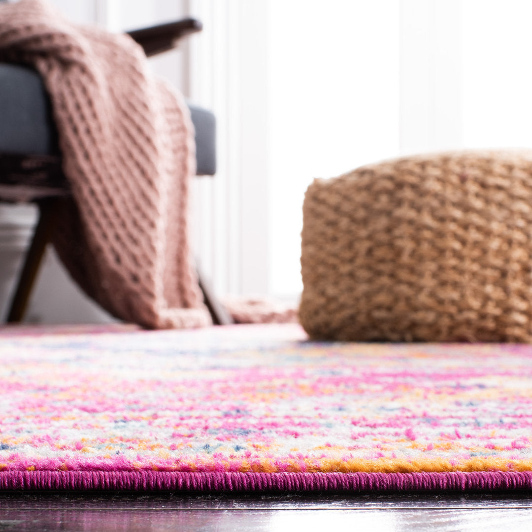Felty 154 Area Rug In Fuchsia / Gold Langley Street® Rug Size: Rectangle 8' x 10'