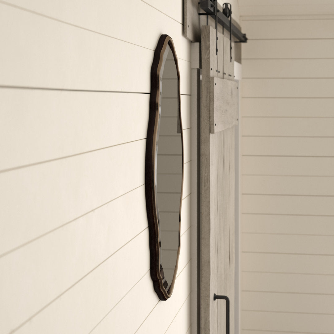 Oaklynn Modern & Contemporary Beveled Mirror Three Posts™ Finish: Dark Bronze