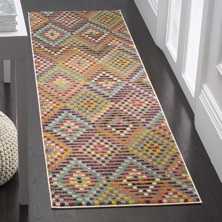 Monaco Performance Geometric Rug Ebern Designs Rug Size: Runner 2'2" x 10'