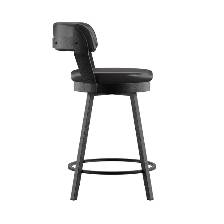 Berrin Bar & Counter Stool (Set of 2) Trent Austin Design® Upholstery: Black, Seat Height: Counter Stool (25.05" Seat Height)