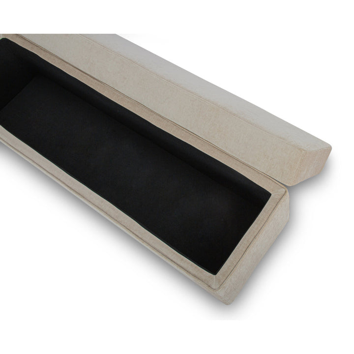 Mel MD 30, Storage Bench AllModern Upholstery Color: Honeycomb Taupe Chenille