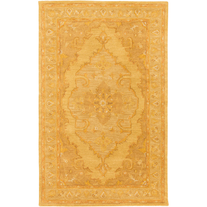 Eaddy Oriental Hand-Tufted Wool Bright Gold/Butter Area Rug Charlton Home® Rug Size: Rectangle 6' x 9'