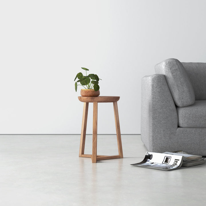 Virgo Solid Wood Cross Legs End Table AllModern Color: Light Walnut