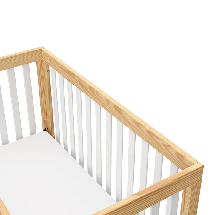 Beckett 3-in-1 Convertible Crib Storkcraft Color: Natural/White Pieces Included: Crib