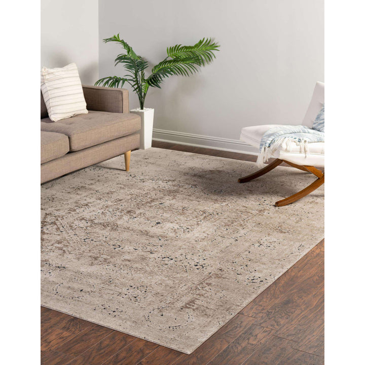 Arleaner Oriental Area Rug in Beige Lark Manor™ Rug Size: Rectangle 8' x 10'