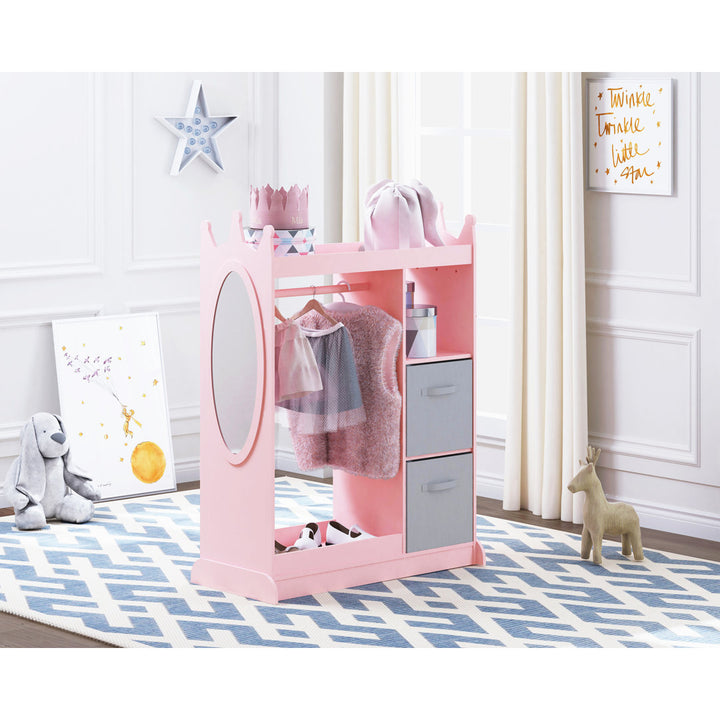 Helen Armoire Gemma Violet Color: Pink