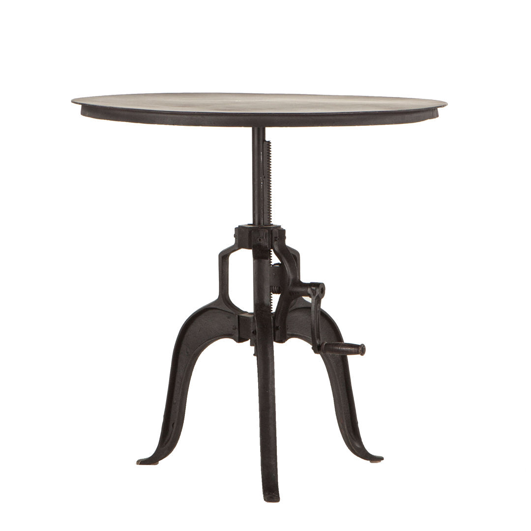 Hackett Adjustable Metal End Table Williston Forge