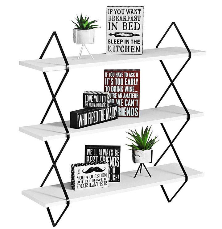 Reuven 3 Piece Diamond Tiered Shelf Latitude Run®