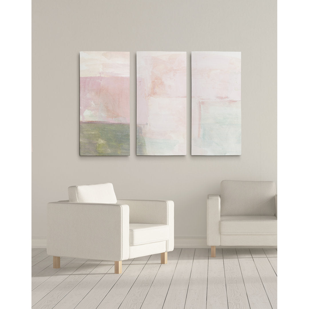 A Premium 'Morning Meditation II' Print Multi-Piece Image on Canvas Wrought Studio™ Size: 40" H x 60" W x 1.5" D