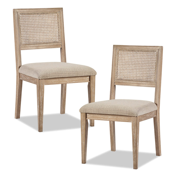 Centennial Cane Back Dining Side Chair (Set of 2) Kelly Clarkson Home Color: Light Brown