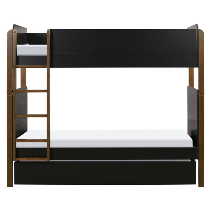 TipToe Twin Bunk Bed babyletto Color: Black/Natural Walnut