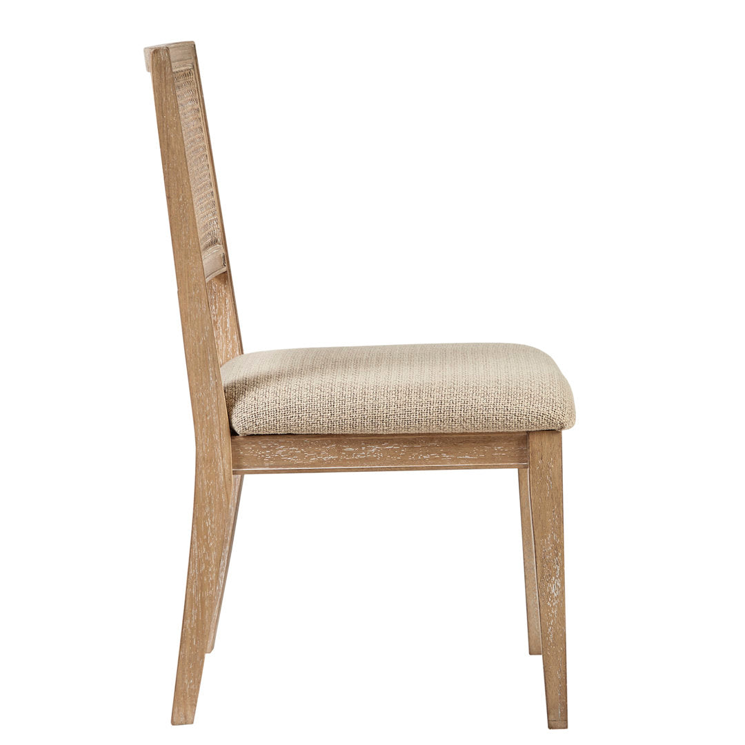 Centennial Cane Back Dining Side Chair (Set of 2) Kelly Clarkson Home Color: Light Brown