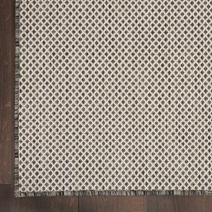 Leia Ivory/Charcoal Gray Indoor / Outdoor Area Rug Sand & Stable™ Rug Size: Rectangle 8' x 10'