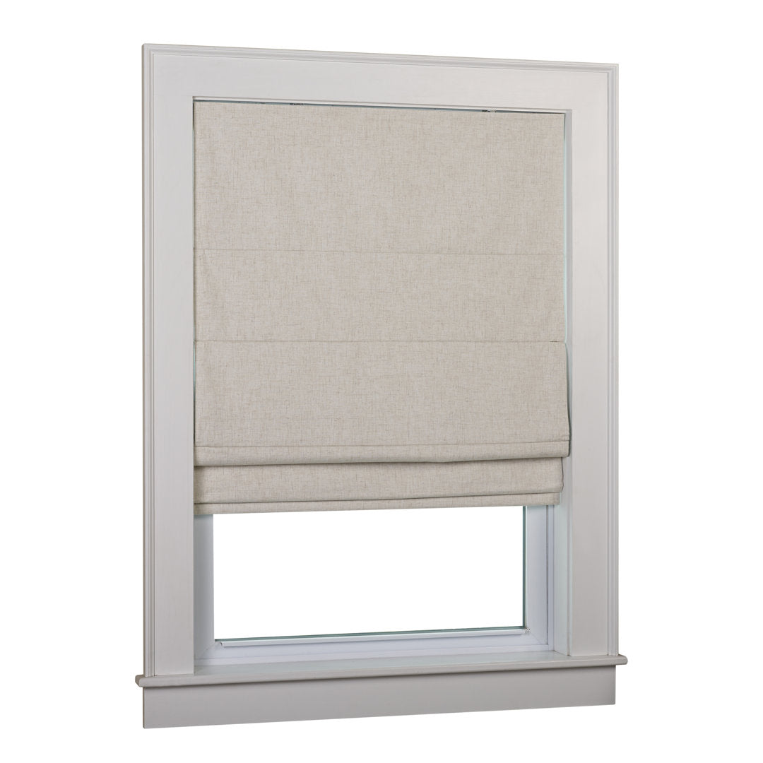 Kristers Kilby Blackout Roman Shade Red Barrel Studio® Length: 63"L, Finish: Linen, Width: 28"W
