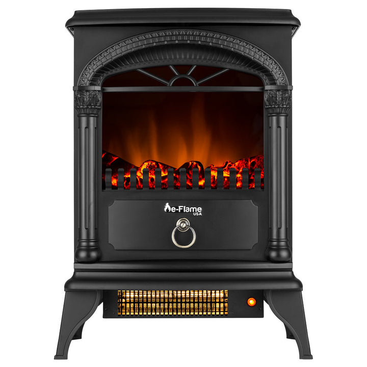 Hamilton Electric Stove e-Flame USA Finish: Matte Black