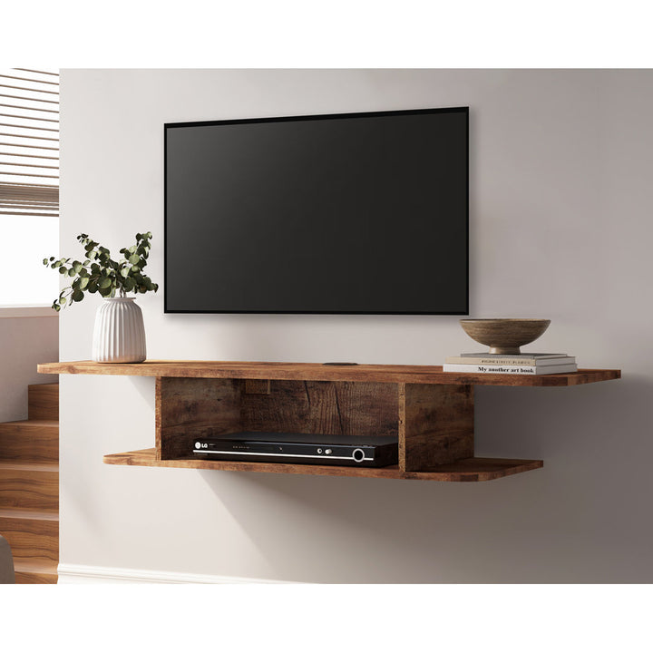 Rik Floating TV Stand for TVs up to 65" Ebern Designs Color: Walnut