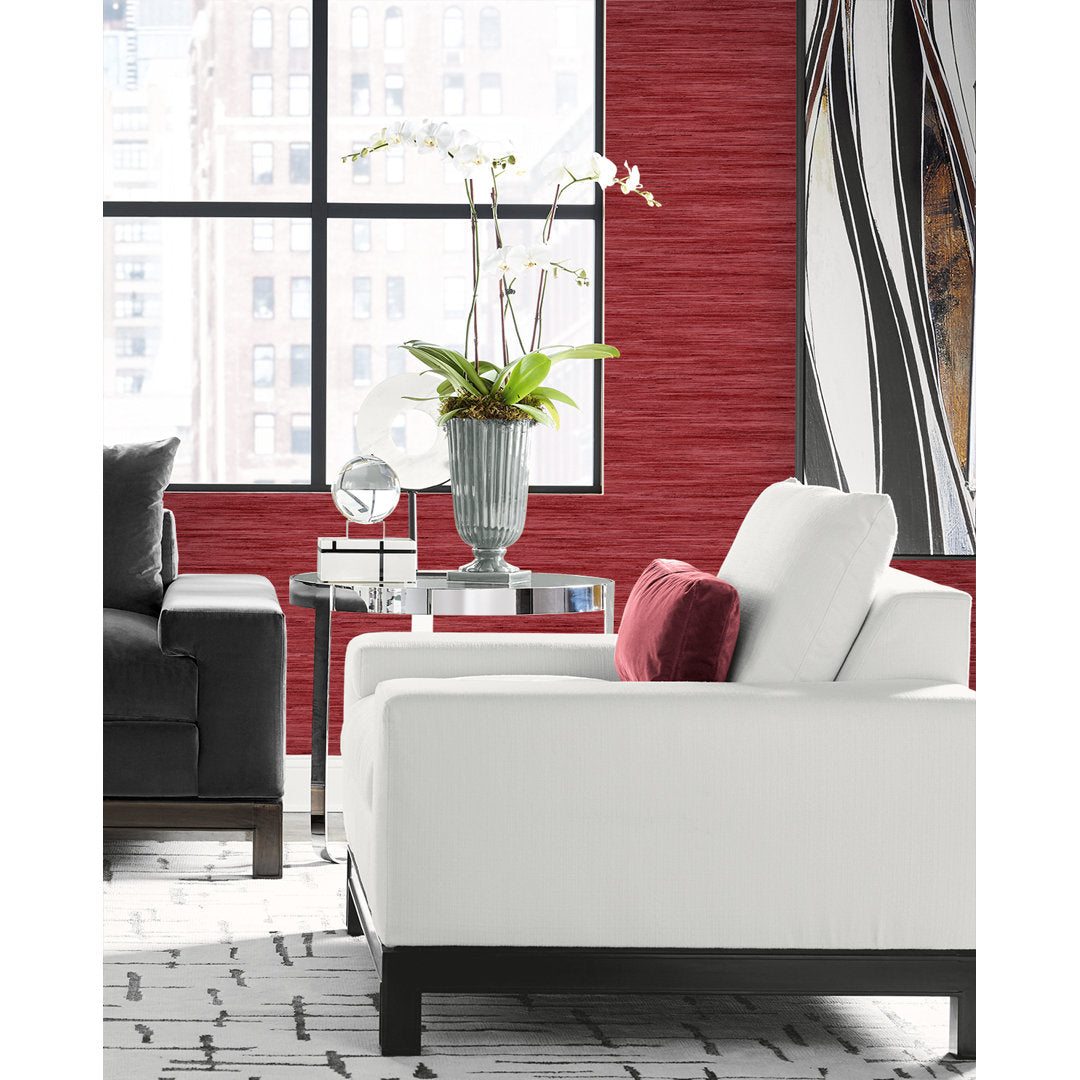 Arnod 27' L x 27" W 3D Embossed Wallpaper Roll Wade Logan® Color: Ruby