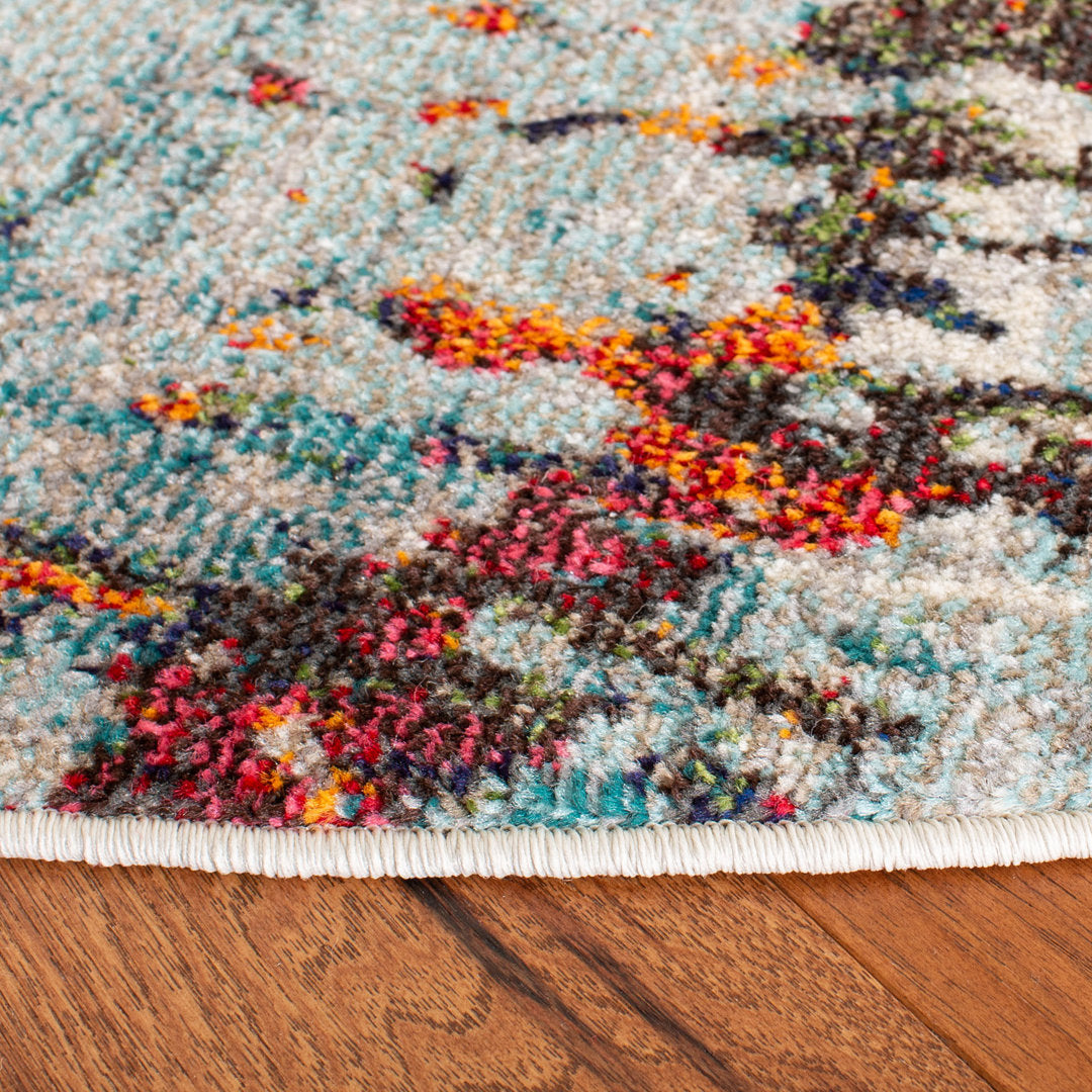 Gammage Gray/Blue Rug Trent Austin Design® Rug Size: Square 10'