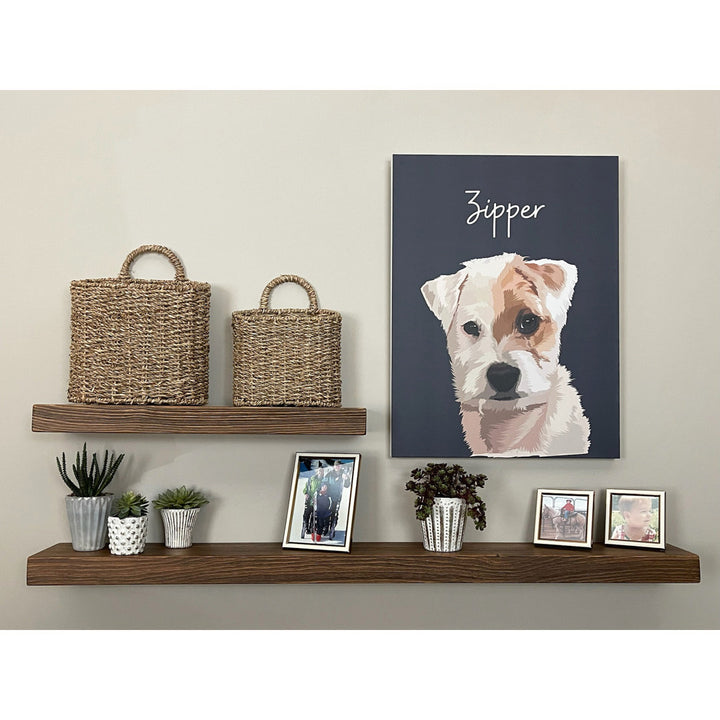 Eneas Pine Solid Wood Floating Shelf Millwood Pines Size: 2" H x 24" W x 6" D Finish: Brown