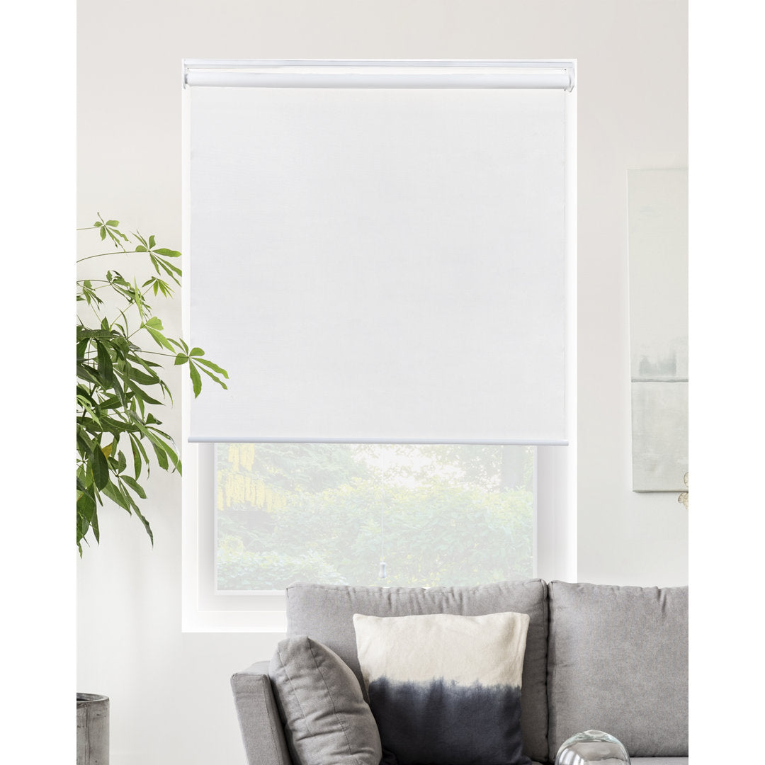 Shaunna Snap-N'-Glide Cordless Room Darkening Roll-up Shade Symple Stuff Color: Byssus White Blind Size: 61"W x 72"L