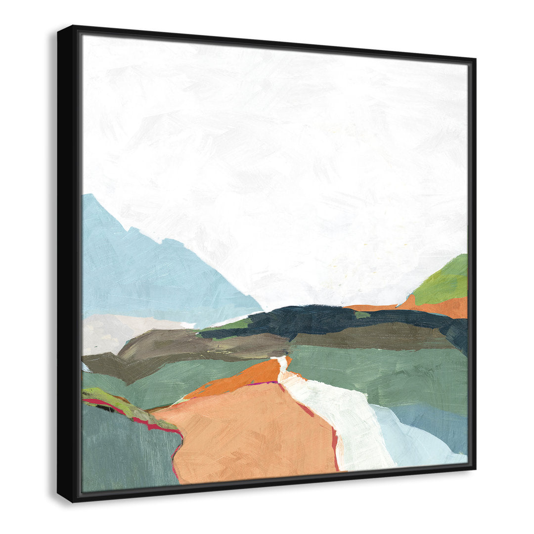 April Morning - Floater Frame Painting on Canvas Joss & Main Size: 31.5" H x 31.5" W x 2" D Format: Black