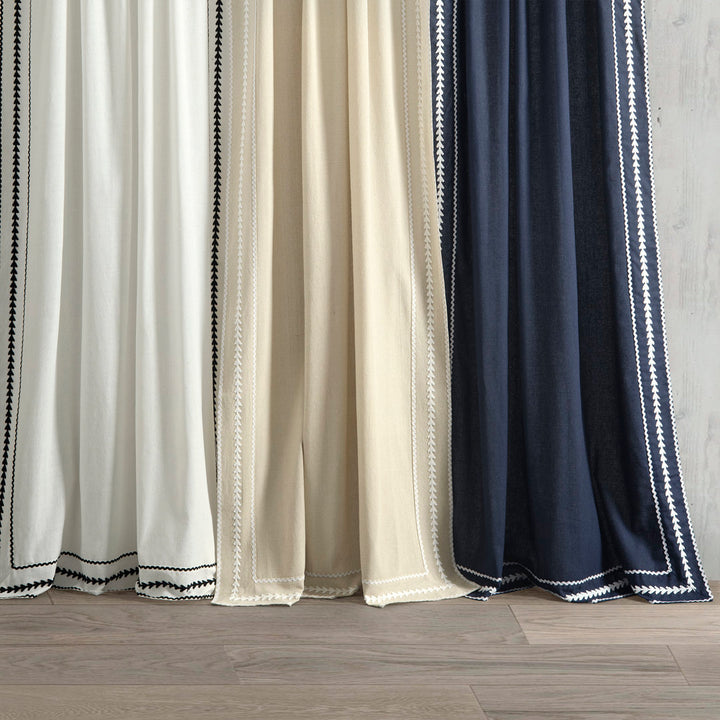 Yori Polyester Blend Semi-Sheer Curtain Panel Birch Lane™