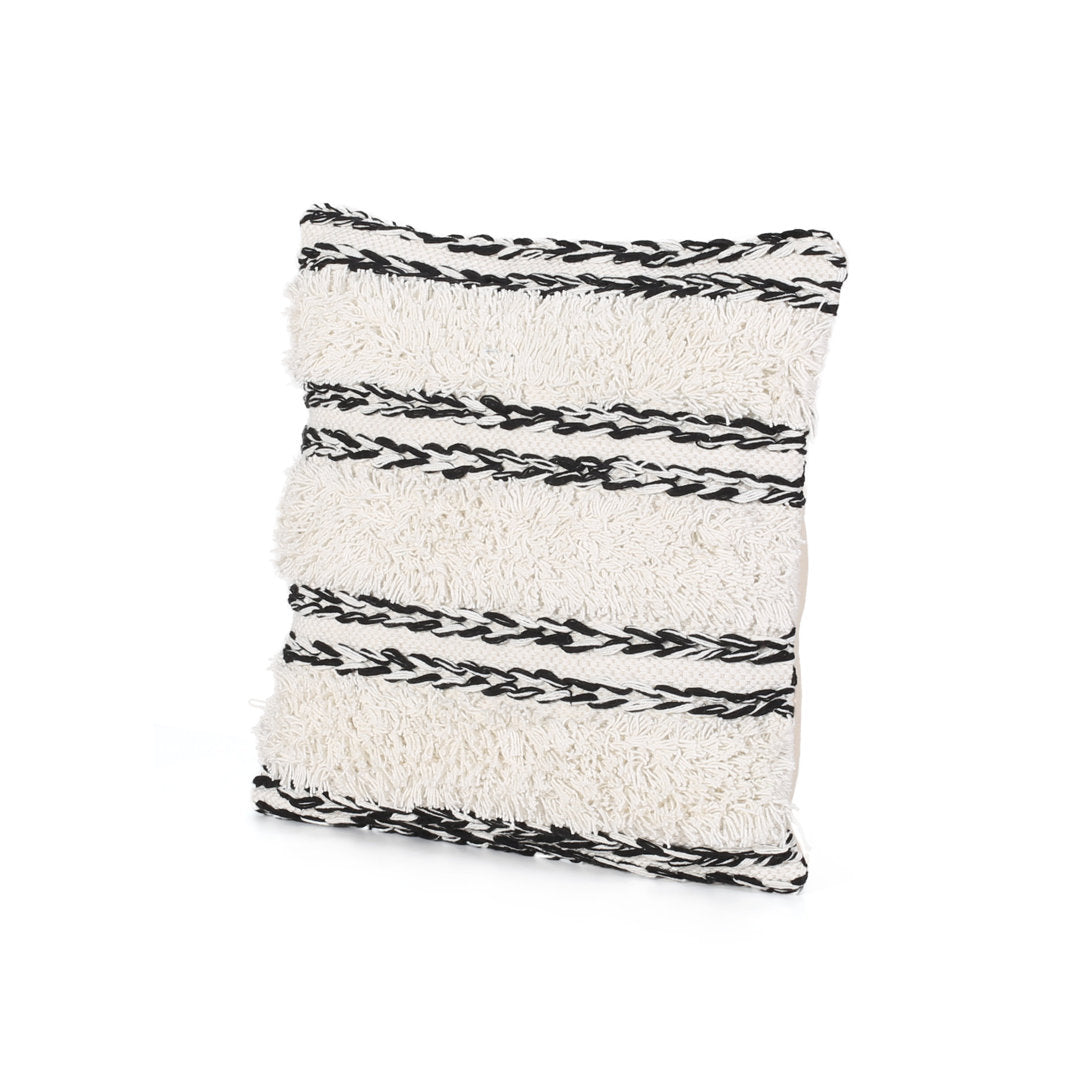 Cannock Boho Cotton Throw Pillow Cover Dakota Fields