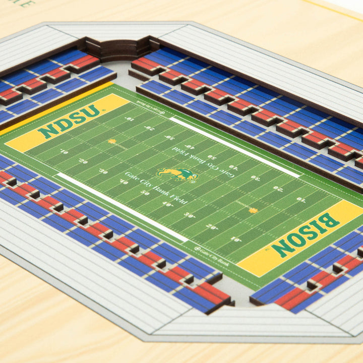NCAA 5-Layer StadiumViews 3D Wall Art YouTheFan NCAA Team: North Dakota State University