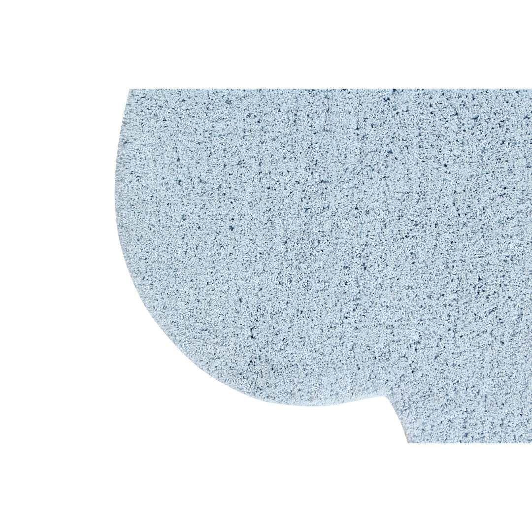 Solid Color Handmade Tufted Novelty 3'7" x 5'7" Cotton Area Rug in Blue/ Soft blue Lorena Canals