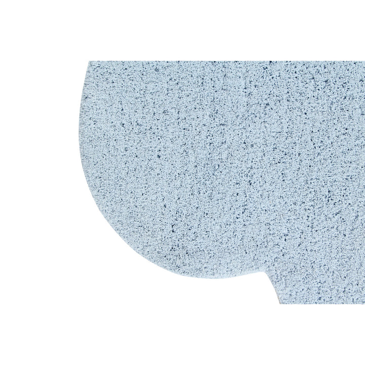 Solid Color Handmade Tufted Novelty 3'7" x 5'7" Cotton Area Rug in Blue/ Soft blue Lorena Canals