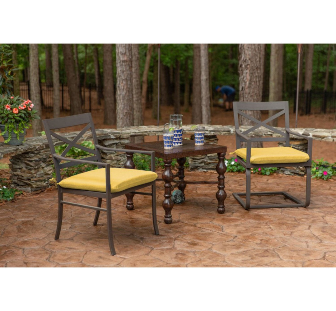 Outdoor Sunbrella Seat Cushion (Set of 2) Sol 72 Outdoor™ Cushion Color: Spectrum Daffodil Cushion Size: 20" W x 18" D