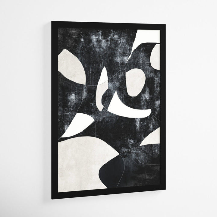 Abstract 'All Of Me' Geometric Wall Art Print Joss & Main Frame Color: Black Framed Size: 17" H x 12" W