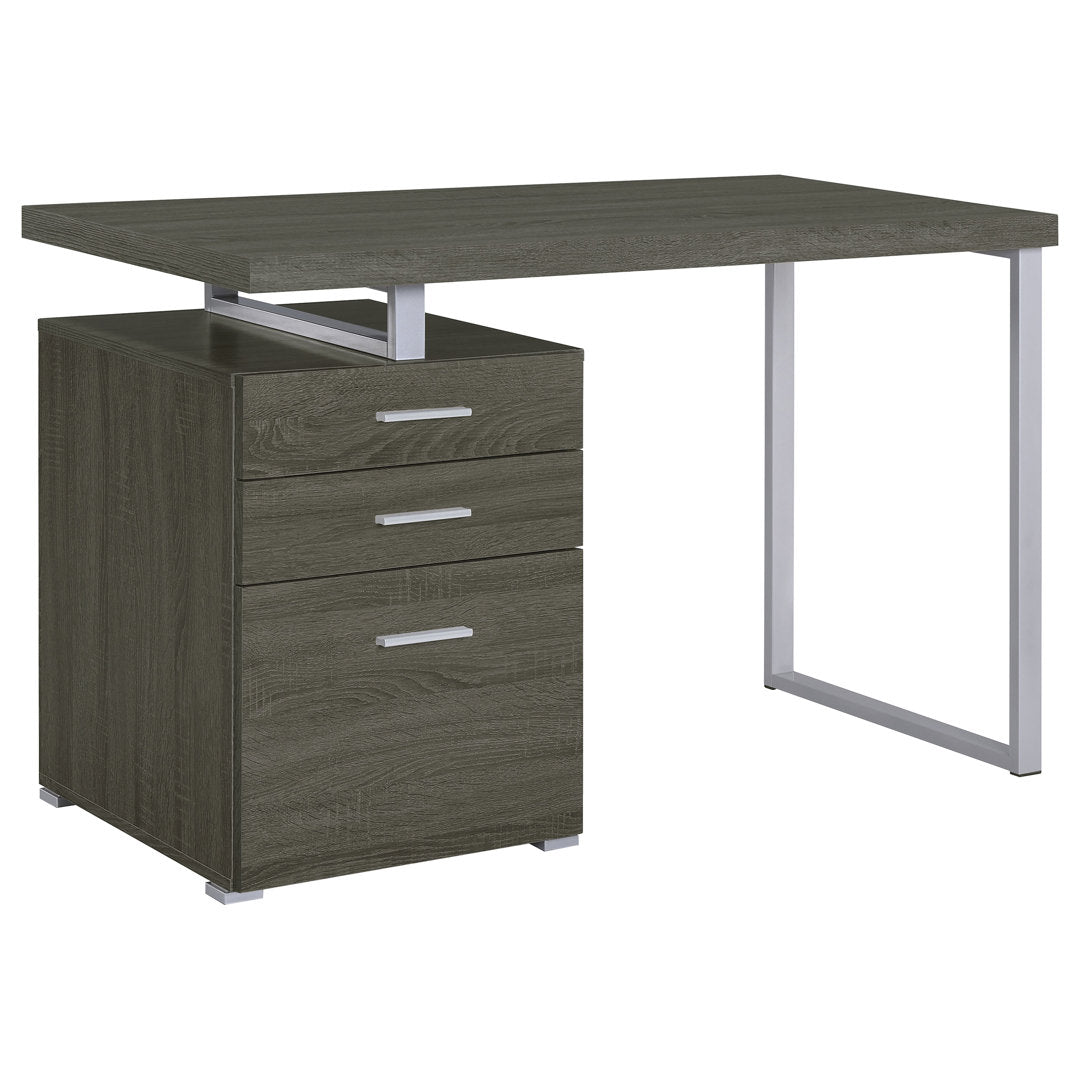 Kaitlyn Reversible Desk Wade Logan® Color: Weathered Gray